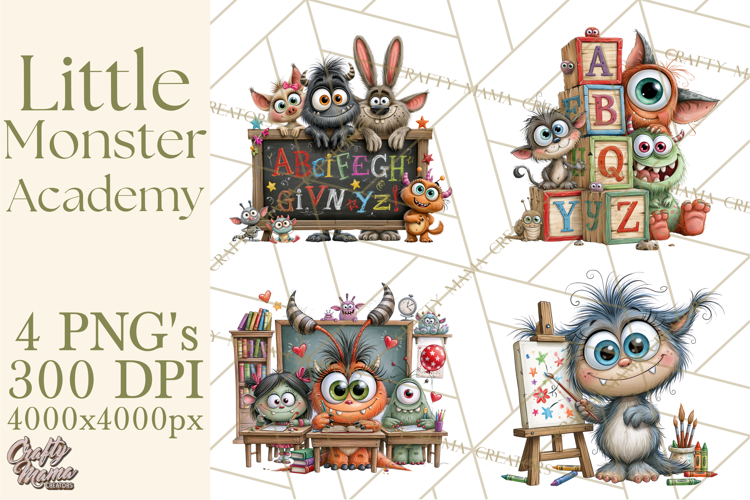Cute Monster Clipart Image 8