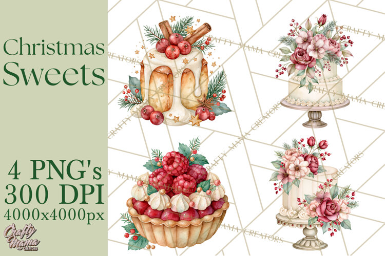 Christmas Dessert Clipart PNG example image 1