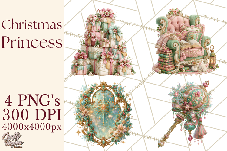 Christmas Princess PNG Clipart