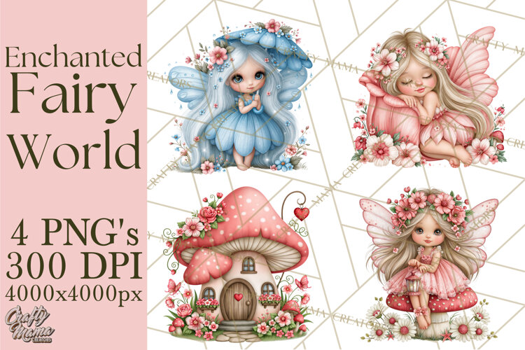 Whimsical Fairy World Clipart PNG example image 1