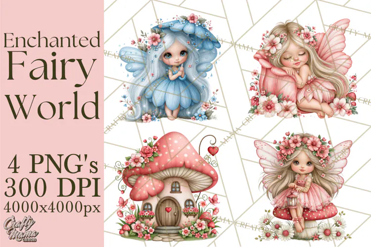Whimsical Fairy World Clipart PNG