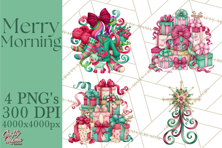 Christmas Morning Girls PNG Clipart, Pajama Characters