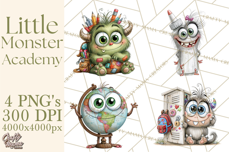 Cute Monster Clipart Image 7