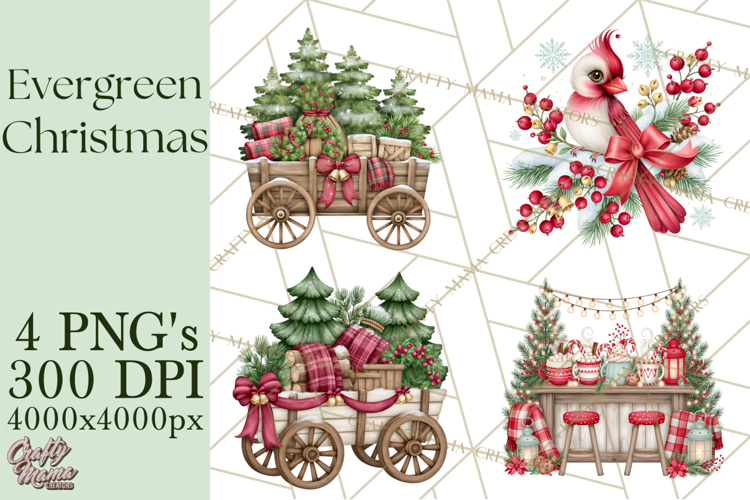 Christmas Tree Farm PNG Clipart, Santa & Elf Characters