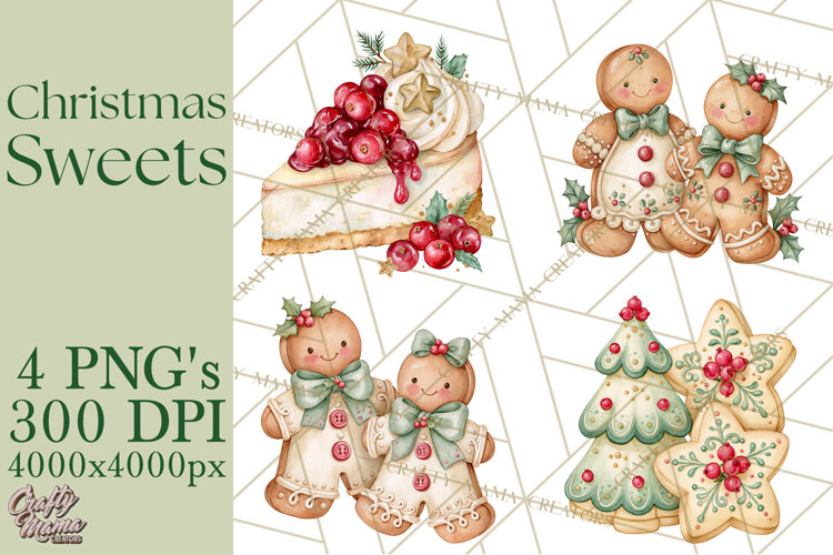 Christmas Dessert Clipart PNG example image 1