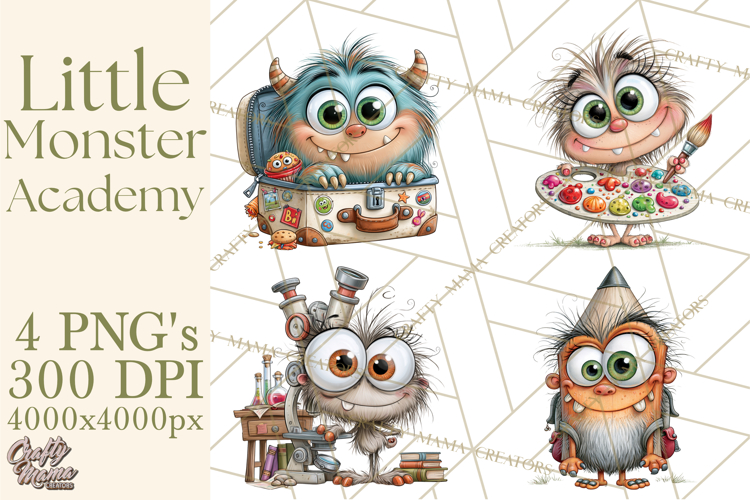 Cute Monster Clipart Image 6