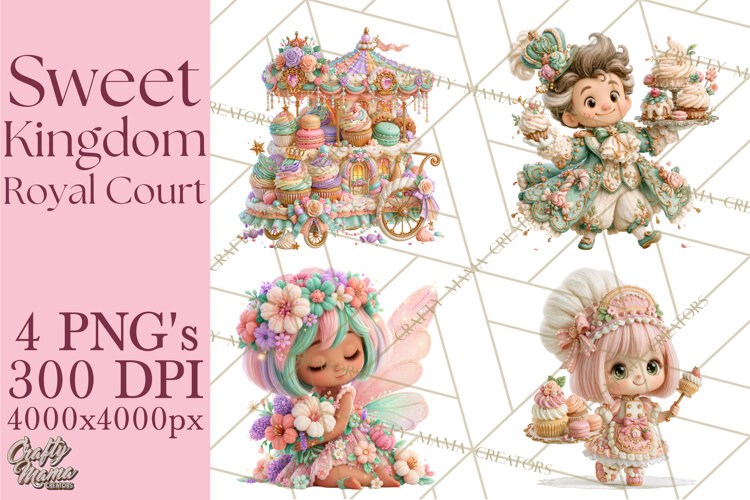 Sweet Kingdom Royal Characters PNG Clipart example image 1