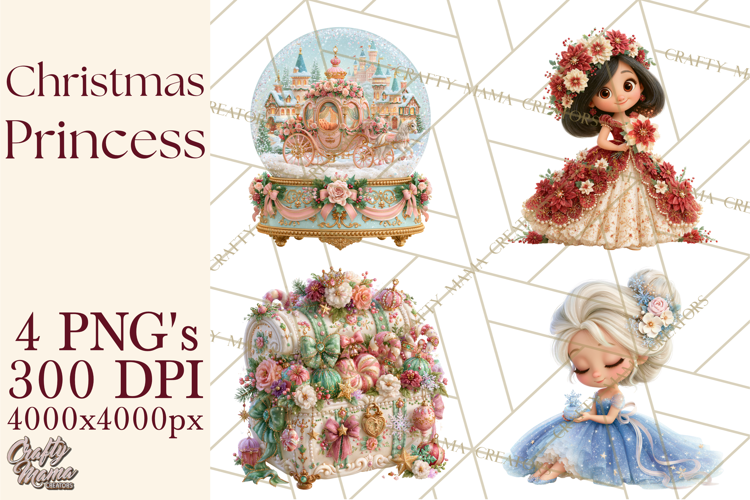 Christmas Princess PNG Clipart