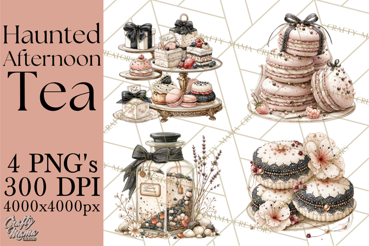 Haunted Afternoon Tea PNG Clipart, Gothic Tea Party