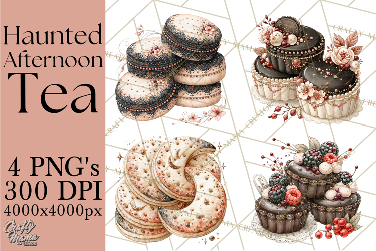 Haunted Afternoon Tea PNG Clipart, Gothic Tea Party