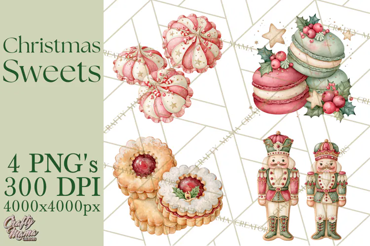 Christmas Dessert Clipart PNG