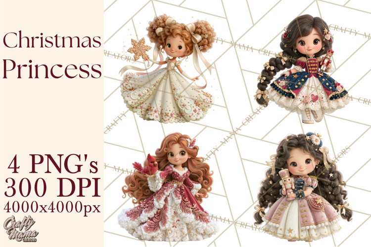 Christmas Princess PNG Clipart