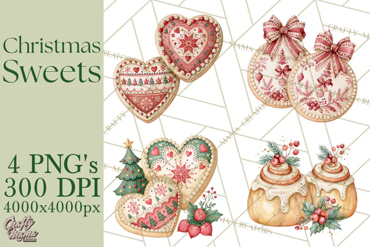 Christmas Dessert Clipart PNG