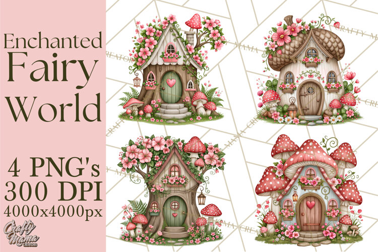 Whimsical Fairy World Clipart PNG example image 1