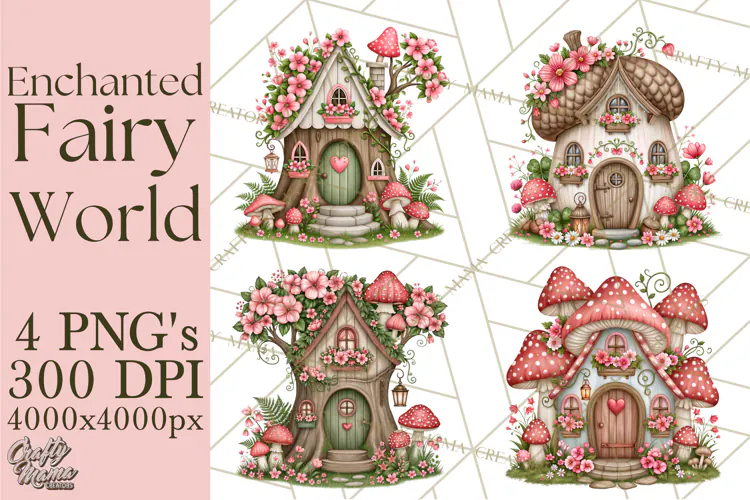 Whimsical Fairy World Clipart PNG