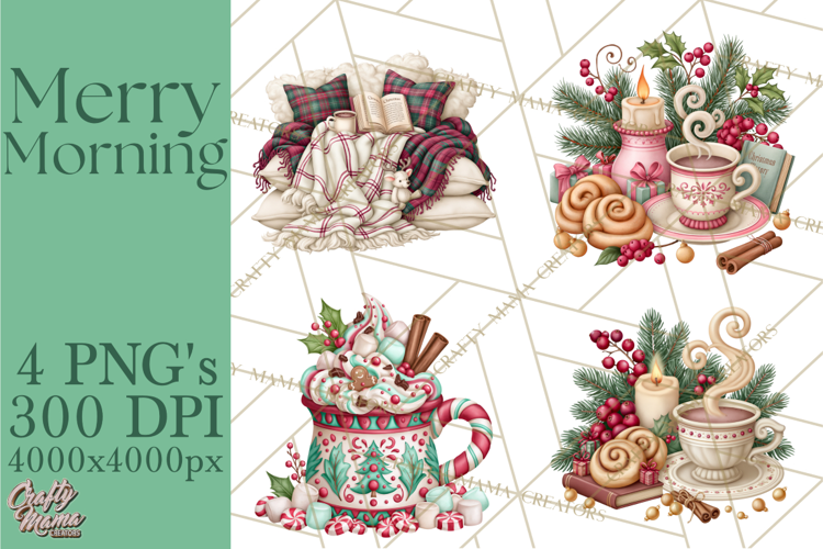 Christmas Morning Girls PNG Clipart, Pajama Characters