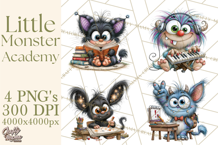 Cute Monster Clipart Image 3