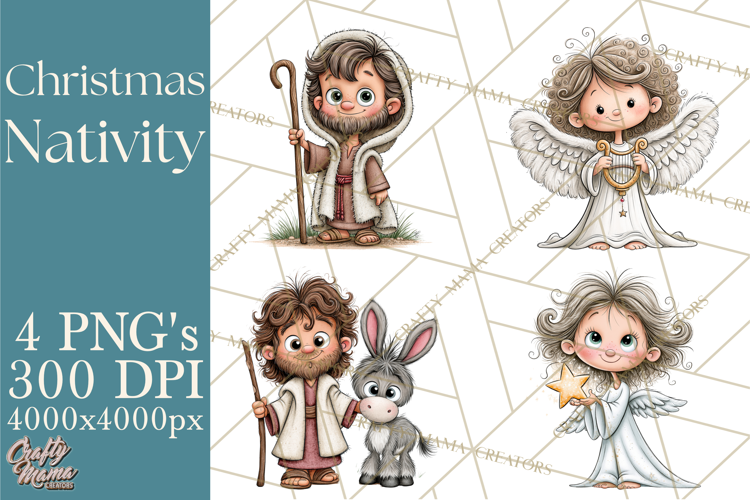 Christian Christmas Nativity PNG Clipart