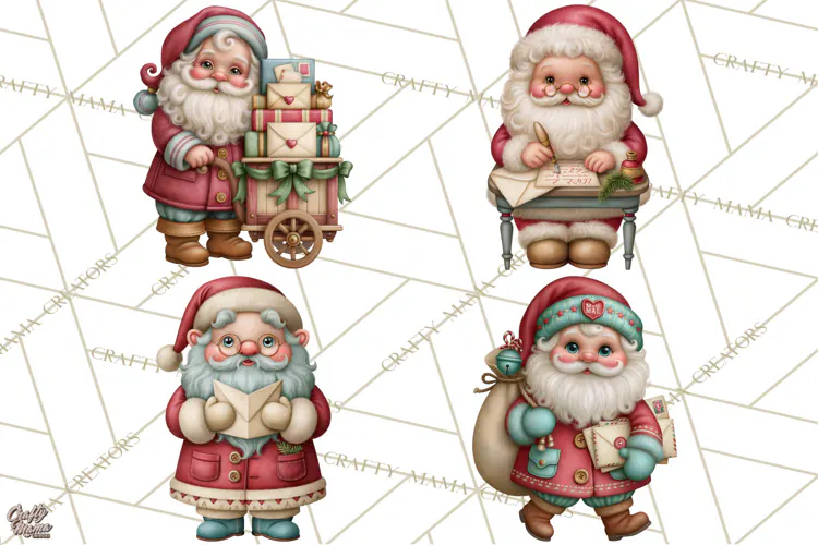 Christmas Mailroom Clipart, North Pole Santa Mail PNG