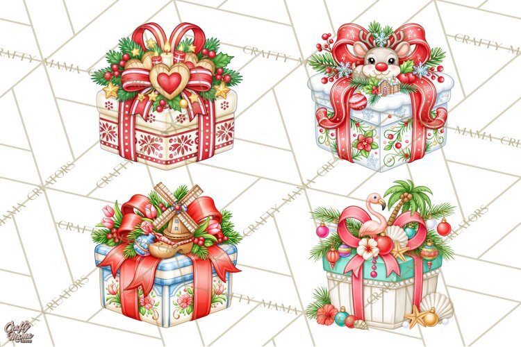 World Christmas Gifts Clipart PNG example image 1