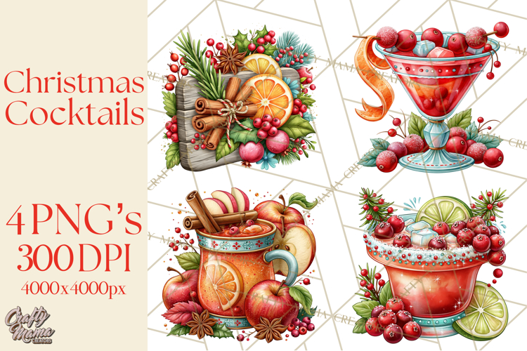 Watercolor Cocktail Clipart Image 12