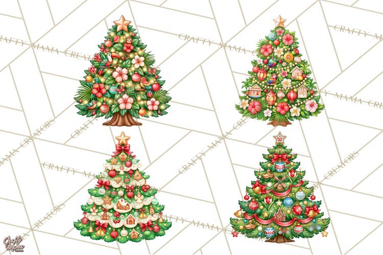 Christmas Tree World Travel Clipart PNG example image 1