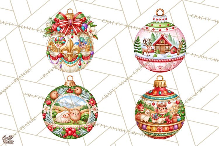 World Christmas Ornaments PNG Clipart example image 1