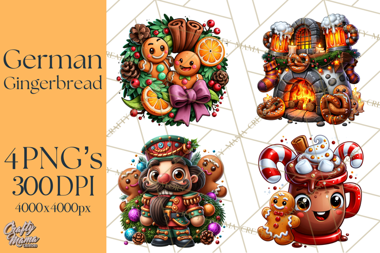 German Christmas Beer Fest Gingerbread PNG Clipart
