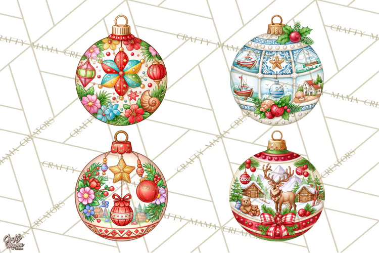 World Christmas Ornaments PNG Clipart