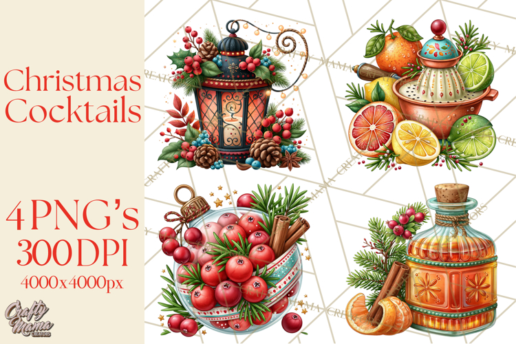 Watercolor Cocktail Clipart Image 15