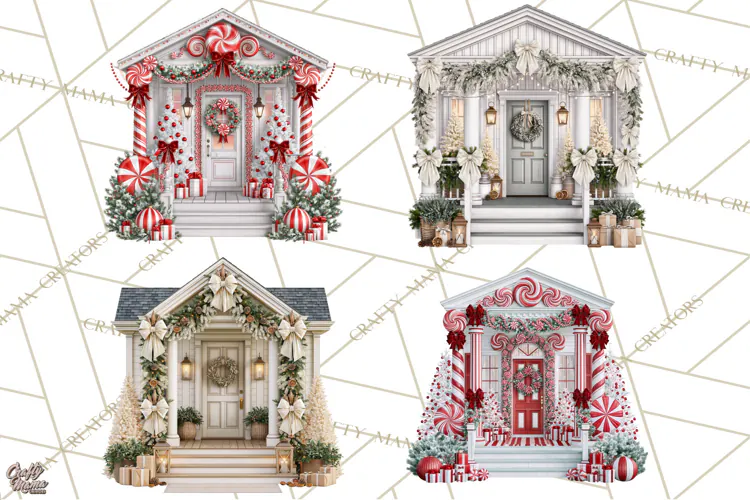 Christmas Porch Clipart, Christmas Porch PNG