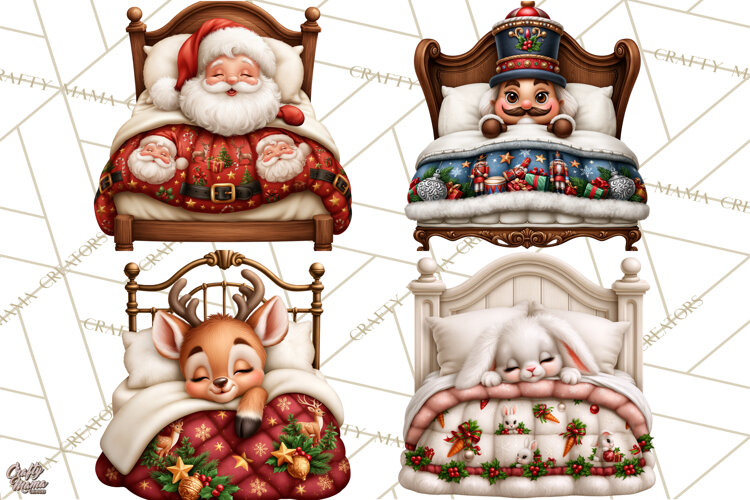 Christmas Bedtime Clipart PNG example image 1
