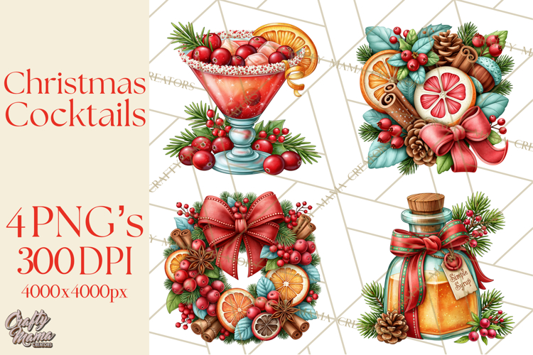 Watercolor Cocktail Clipart Image 16