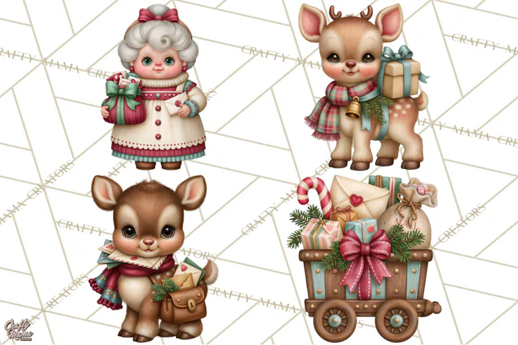 Christmas Mailroom Clipart, North Pole Santa Mail PNG