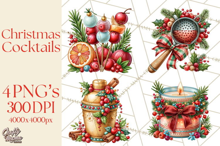 Watercolor Cocktail Clipart Image 17