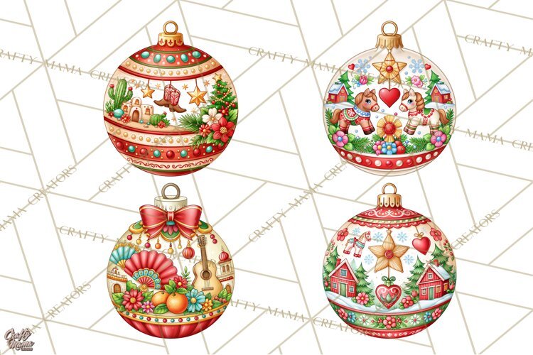 World Christmas Ornaments PNG Clipart example image 1