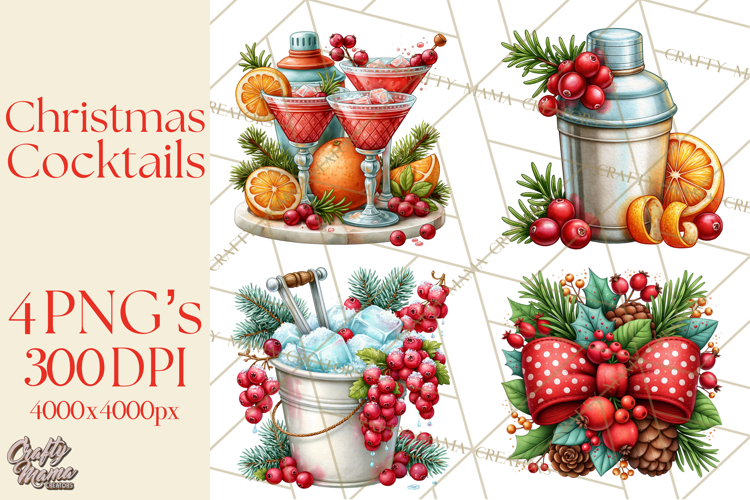 Watercolor Cocktail Clipart Image 18