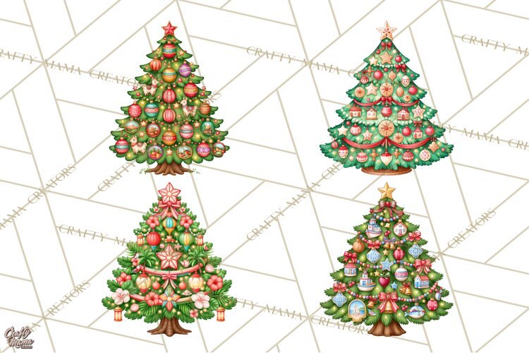 Christmas Tree World Travel Clipart PNG example image 1