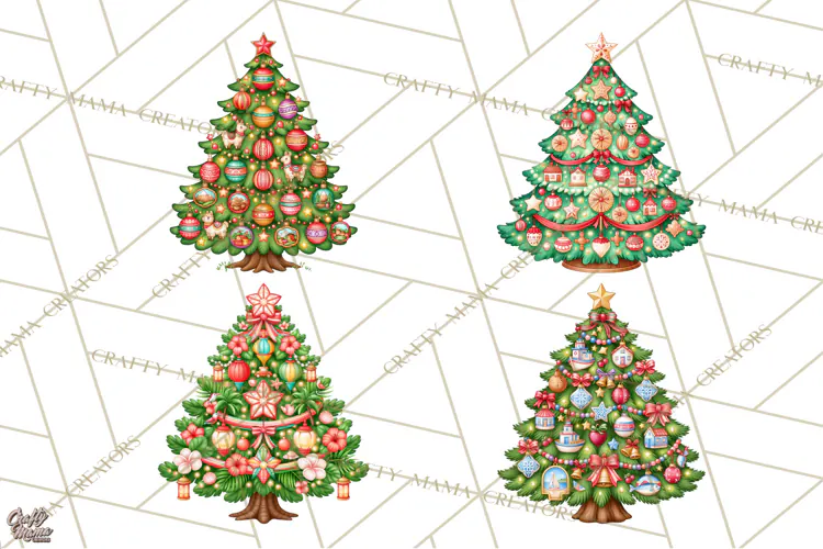 Christmas Tree World Travel Clipart PNG