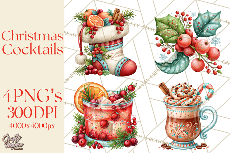 Watercolor Cocktail Clipart Image 19