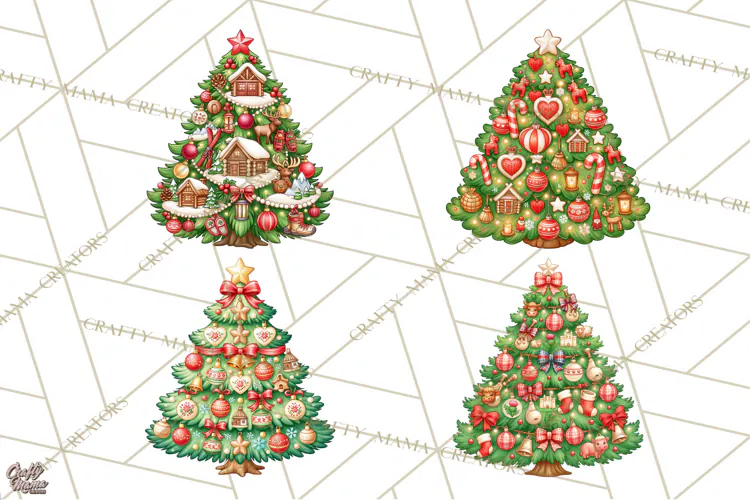 Christmas Tree World Travel Clipart PNG