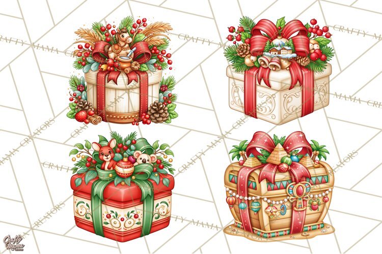 World Christmas Gifts Clipart PNG example image 1