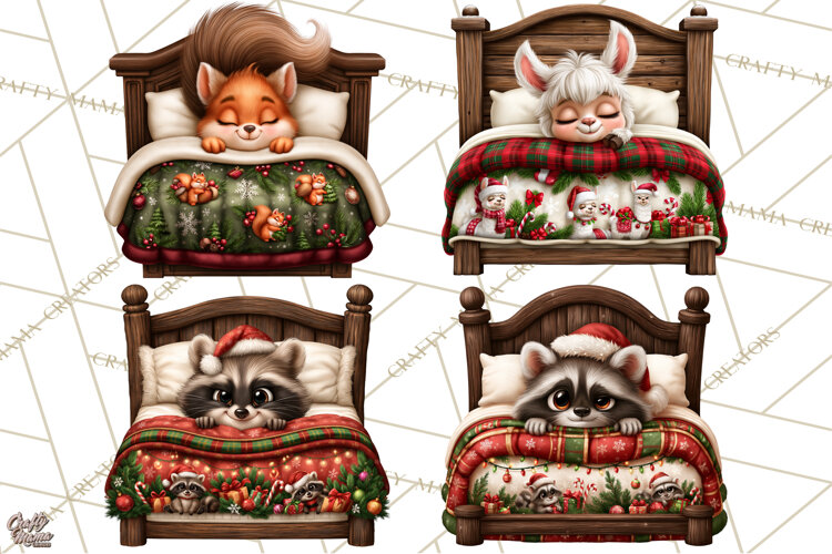 Christmas Bedtime Clipart PNG example image 1