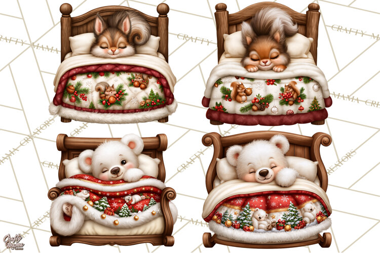 Christmas Bedtime Clipart PNG example image 1