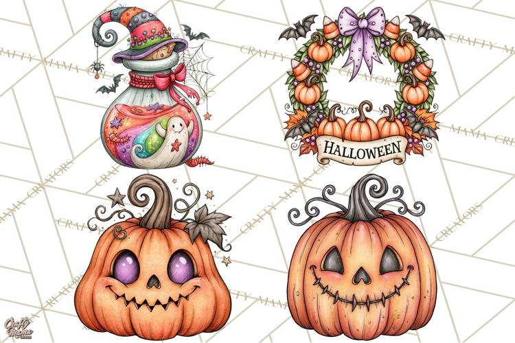 Monster Munchkins Halloween Accessories PNG