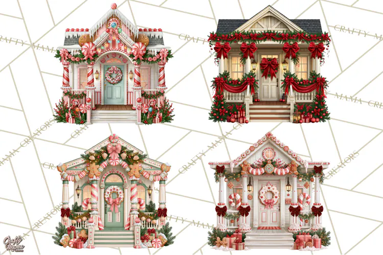 Christmas Porch Clipart, Christmas Porch PNG