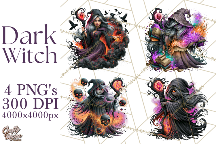 Dark Witch Fantasy PNG Clipart