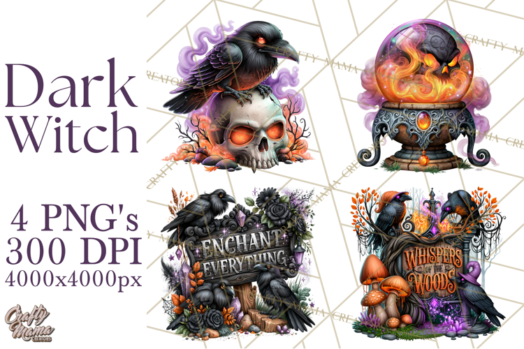 Dark Witch Fantasy PNG Clipart