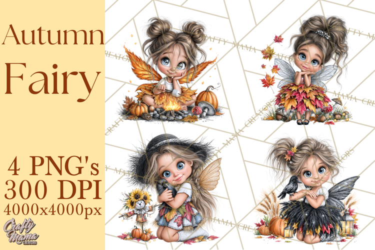 Fall Fairy Clipart PNG, Autumn Woodland Fantasy