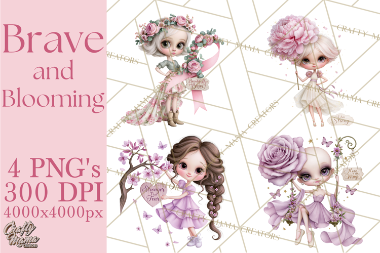 Breast Cancer Warrior PNG Clipart, Pink Ribbon Girls